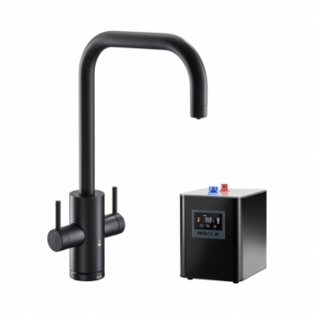 Abode Profile 4 IN 1 Monobloc Kitchen Sink Mixer Tap with Proboil.4E Tank - Matt Black