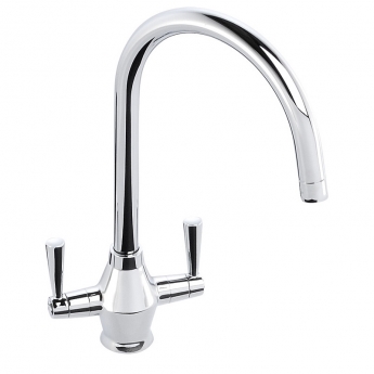 Abode Trydent 1.0 Bowl Inset Kitchen Sink with Astral Sink Tap 860mm L x 500mm W - Stainless Steel