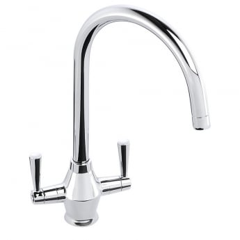 Abode Trydent 1.5 Bowl Inset Kitchen Sink with Astral Sink Tap 1000mm L x 500mm W - Stainless Steel