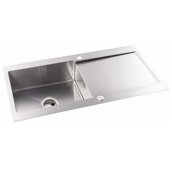 Abode Verve 1.0 Bowl Inset Kitchen Sink 1000mm L x 530mm W - Stainless Steel