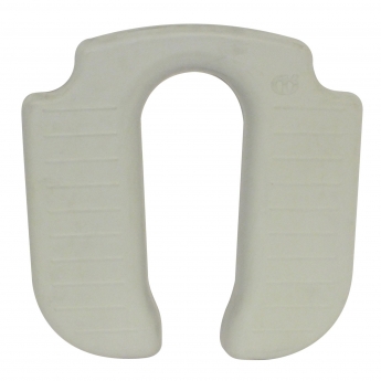AKW 4000 Series Standard Fold Up Horseshoe Padded Shower Seat Grey with Back & Grey Arms