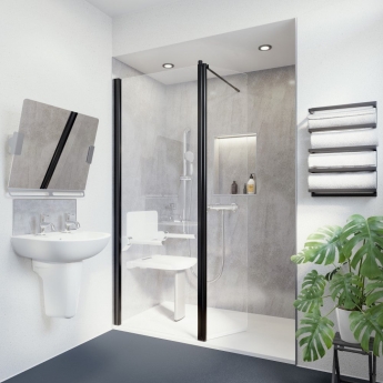 AKW Arka Cool Touch Thermostatic Bar Mixer Shower with Shower Kit - Chrome