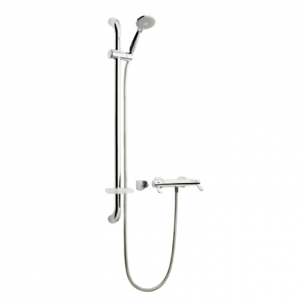 AKW Arka Cool Touch Thermostatic Bar Mixer Shower with Shower Kit - Chrome