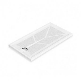 AKW Braddan Rectangular Shower Tray with Gravity Waste 1600mm x 700mm - Non-Handed