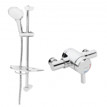 AKW Bristan Opac Exposed Mixer Shower with Shower Kit - Chrome