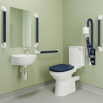 AKW Standard Close Coupled Doc M Pack Disabled Toilet | Product Image