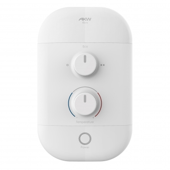 AKW iSure Standard Electric Shower with 600mm Chrome Riser Rail Kit