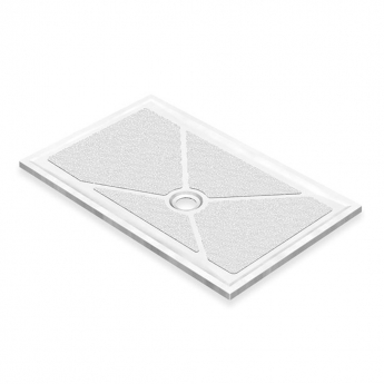 AKW Low Profile Anti-Slip Rectangular Shower Tray 1300mm x 820mm