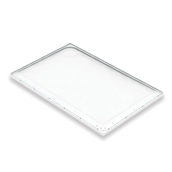 AKW Mullen Rectangular Shower Tray with Gravity Waste 1300mm x 820mm - Left Handed
