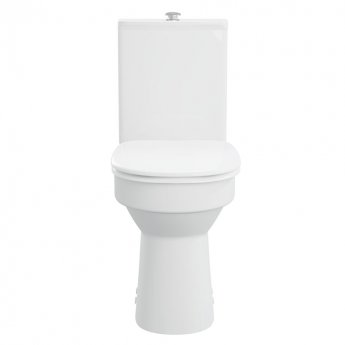 AKW Navlin Doc M Raised Height Close Coupled Toilet with Raised Push Button Cistern 650mm Projection - Excluding Seat