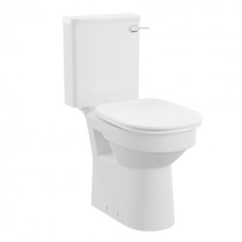 AKW Navlin Doc M Raised Height Close Coupled Toilet with Lever Cistern 650mm Projection - Excluding Seat