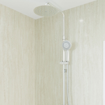 AKW Rainhead Shower Kit With Rail and 1.5m Hose - Chrome | Product Image