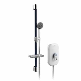 AKW SmartCare Lever White Electric Shower Care Kit | Product Image