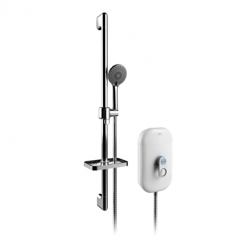 AKW SmartCare Lever White Electric Shower Care Kit | Product Image