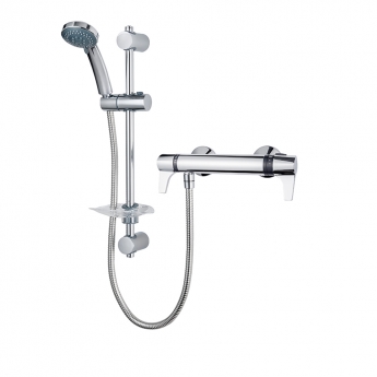 AKW Triton Elina Thermostatic Bar Mixer Shower with Shower Kit - Chrome