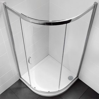 April Identiti 1-Door Quadrant Shower Enclosure 1000mm x 1000mm - 8mm Glass