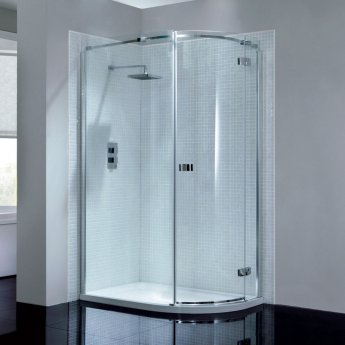 April Prestige RH Offset Quadrant Shower Enclosure - 1000mm x 800mm - 8mm Glass