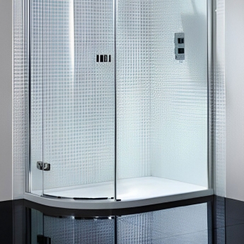 MX Elements Offset Quadrant Shower Tray with Waste 1200mm x 800mm Left Handed