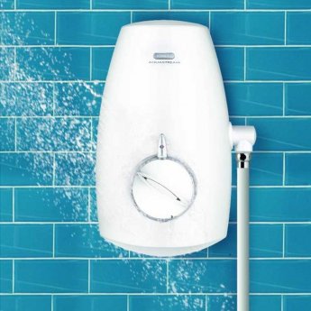 Aqualisa Aquastream Thermo Power Shower with Adjustable Head - White