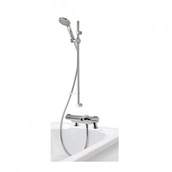 Aqualisa Midas 220 Bath Shower Mixer with Shower Kit and Adjustable Head