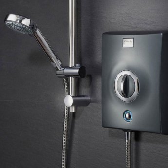 Aqualisa Quartz 9.5kW Electric Shower with Adjustable Height Head - Chrome/Graphite