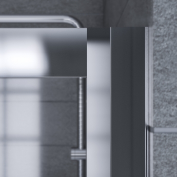Aqualux Framed 8 Sliding Shower Door 1700mm Wide - 8mm Glass
