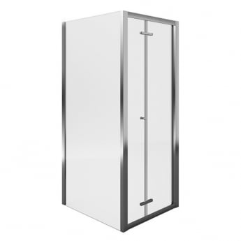 Aqualux Framed 8 Bi-Fold Shower Door 760mm Wide - 8mm Glass