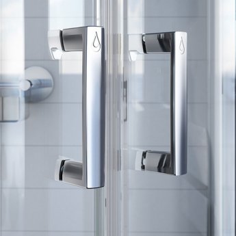 Aqualux Shine 6 Pivot Shower Door - 6mm Glass
