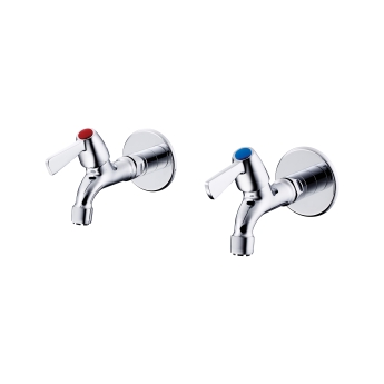 Armitage Shanks Alterna 21 Bib Lever Handles Taps Pair - Chrome | Product Image