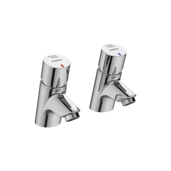 Armitage Shanks Avon 21 Self Closing Basin Taps - Pair - Dual Indices | Product Image
