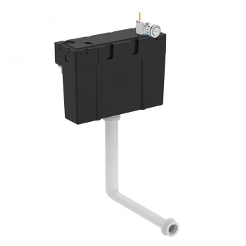 Armitage Shanks Conceala 3 Concealed Dual Flush, Bottom Inlet, Cable Operated Cistern Including Chrome Push Button - Chrome | Product Image