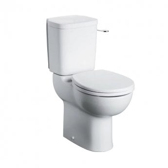 Armitage Shanks Contour 21+ Doc M Pack with Close Coupled Toilet and Blue Rail - Left Handed