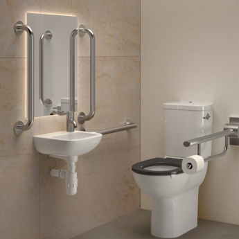 Armitage Shanks Contour 21 Plus Thermostatic Basin Mixer Tap with Copper Tails - Chrome | Product Image