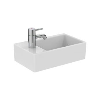 Armitage Shanks Contour 21 Plus Outline Thermostatic Basin Mixer Tap with Flexible Tails - Chrome | Product Image