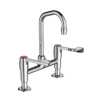 Armitage Shanks Markwik Dual Control Anti Splash Kitchen Sink Mixer Tap - Chrome | Product Image