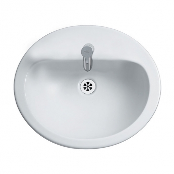 Armitage Shanks Orbit 21 Countertop Basin without Overflow 550mm Wide - 1 Tap Hole