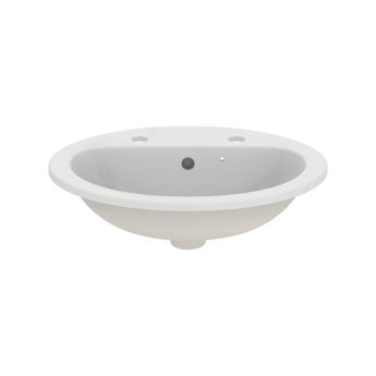 Armitage Shanks Orbit 21 Countertop Basin with Overflow 550mm Wide - 2 Tap Hole | Product Image