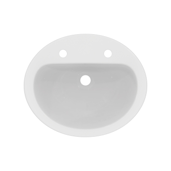 Armitage Shanks Orbit 21 Countertop Basin without Overflow 550mm Wide - 2 Tap Hole | Product Image