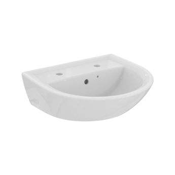 Armitage Shanks Sandringham 21 Wall Hung Basin 500mm Wide - 2 Tap Hole | Product Image