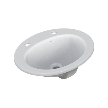 Armitage Shanks Sandringham 21 Inset Countertop Basin 500mm Wide - 2 Tap Hole | Product Image