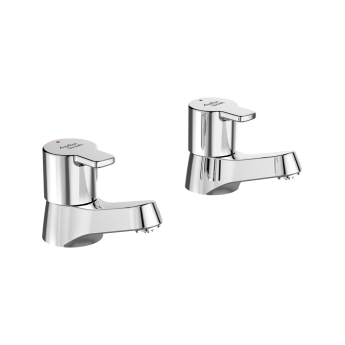 Armitage Shanks Sandringham SL 21 Basin Pillar Taps Pair - Chrome | Product Image
