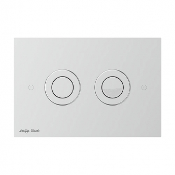 Armitage Shanks Septa Pro P1 Pneumatic Metal Dual Flush Plate - Stainless Steel