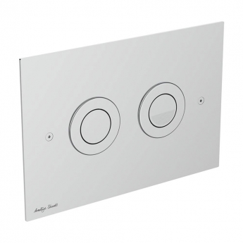 Armitage Shanks Septa Pro P1 Pneumatic Metal Dual Flush Plate - Stainless Steel