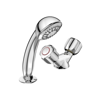 Armitage Shanks Starlite Dual Control Hairdressers Basin Mixer Tap with Flexible Hose - 2 Tap Hole | Product Image