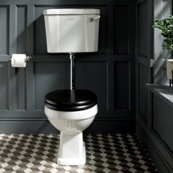 Bayswater Fitzroy Comfort Height Low Level Toilet with Lever Cistern (excluding Seat)