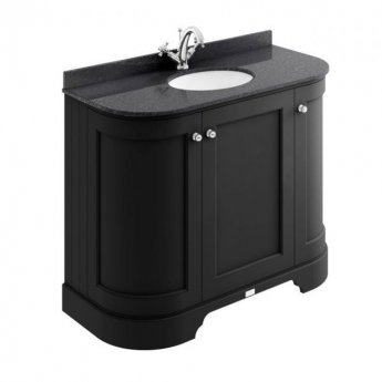 Bayswater Traditional Curved 1000mm 3-Door Floor Standing Vanity Unit