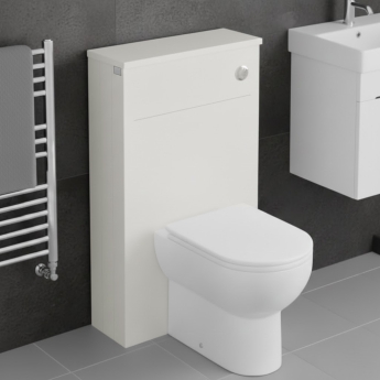 Bayswater Pointing White WC Toilet Unit 550mm Wide | Product Image