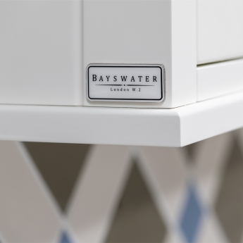 Bayswater Pointing White Bathroom Cabinet 750mm High x 1050mm Wide
