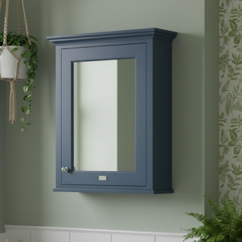 Bayswater Stiffkey Blue Bathroom Cabinet 750mm High x 650mm Wide | Product Image