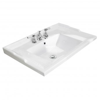 Bayswater Fitzroy Bathroom Suite with Floor Standing Vanity Unit 600mm - 3TH